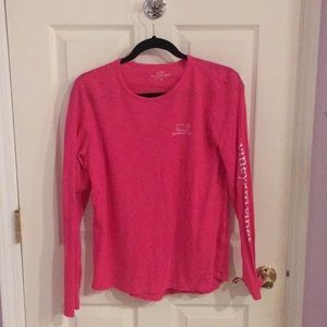 Pink Vineyard Vines Long Sleeve Tee